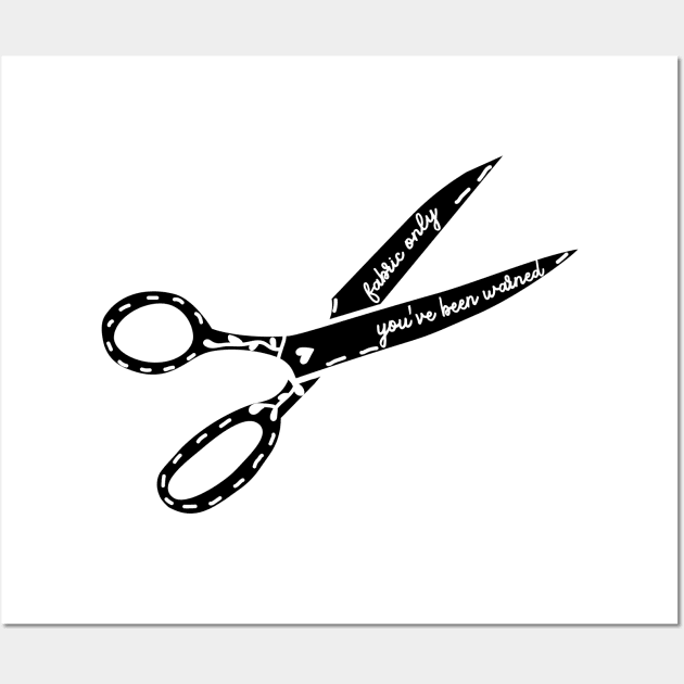 Fabric Scissors Wall Art by Nataliatcha23